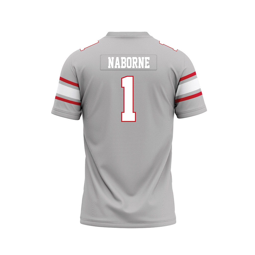 UNLV - NCAA Football : Jeremy Naborne - Grey Football Jersey-1