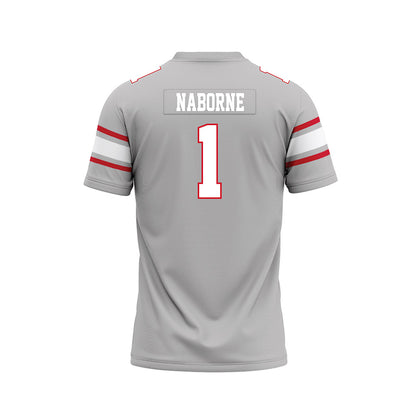 UNLV - NCAA Football : Jeremy Naborne - Grey Football Jersey-1