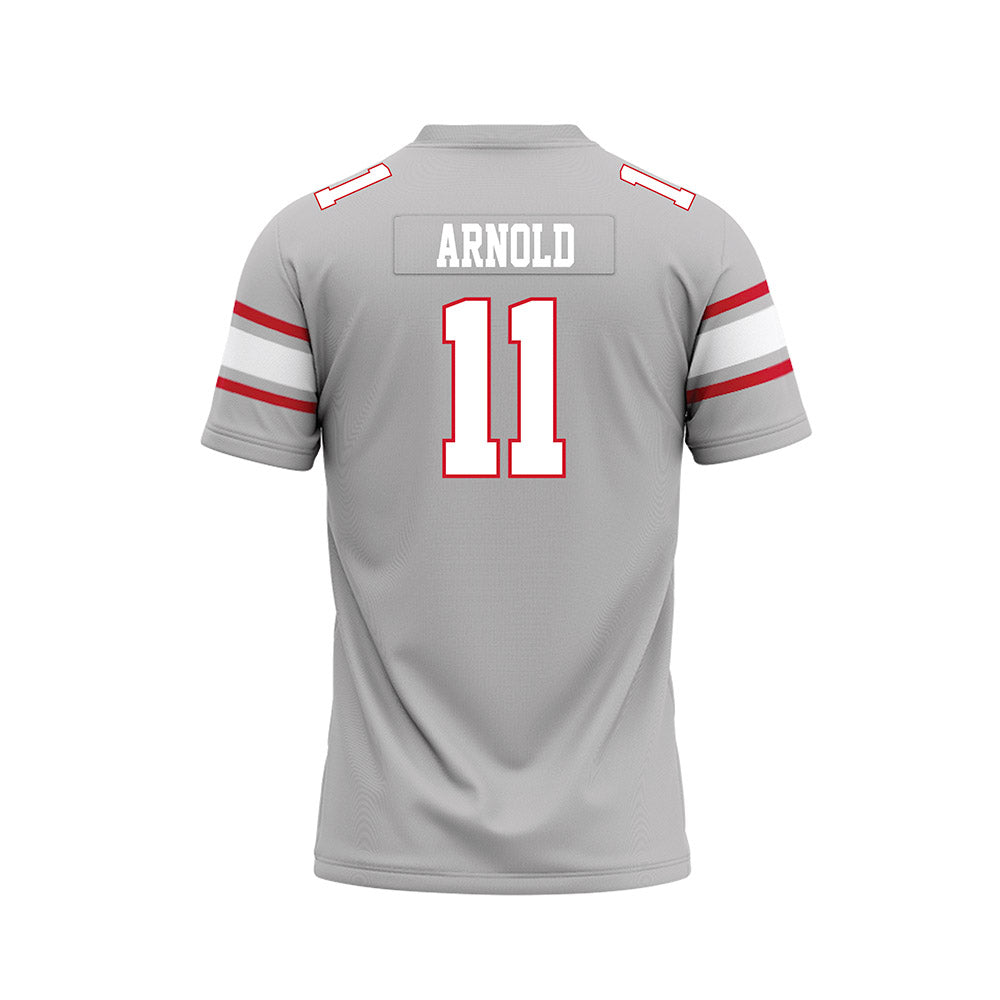 UNLV - NCAA Football : Jackson Arnold - Grey Football Jersey-1