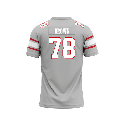 UNLV - NCAA Football : Jackson Brown - Grey Football Jersey-1