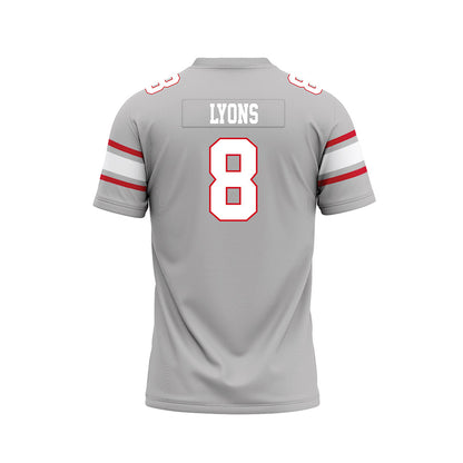 UNLV - NCAA Football : Taeshaun Lyons - Grey Football Jersey-1