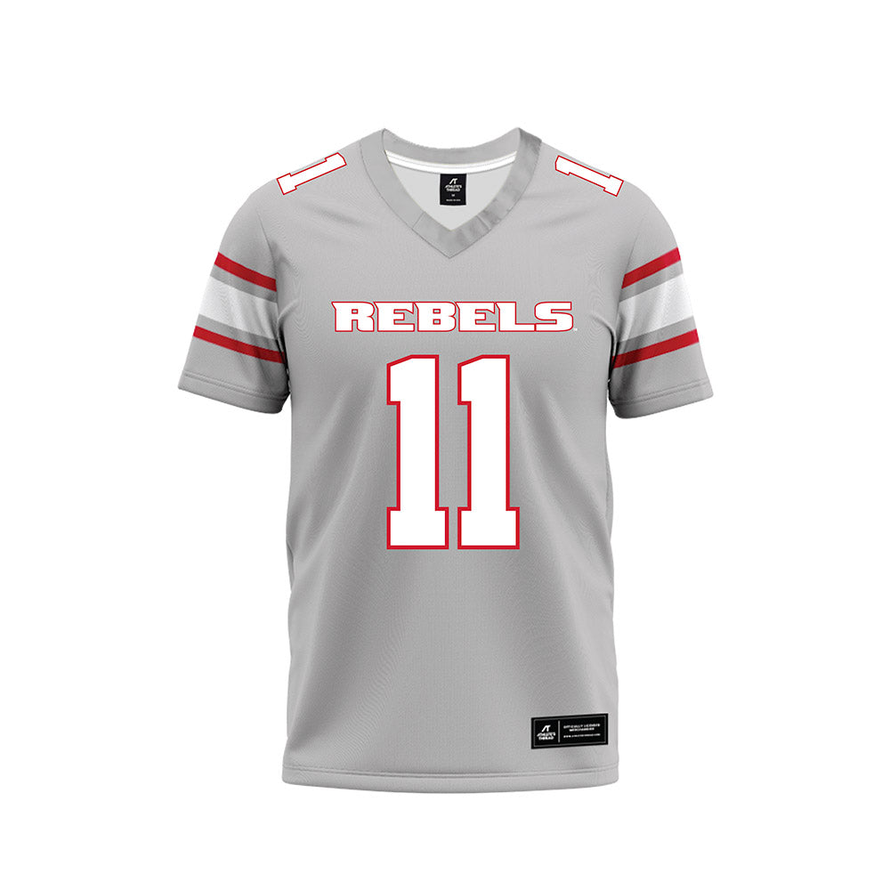 UNLV - NCAA Football : Jackson Arnold - Grey Football Jersey-0