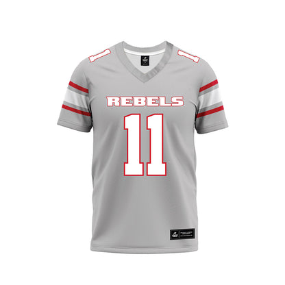 UNLV - NCAA Football : Jackson Arnold - Grey Football Jersey-0