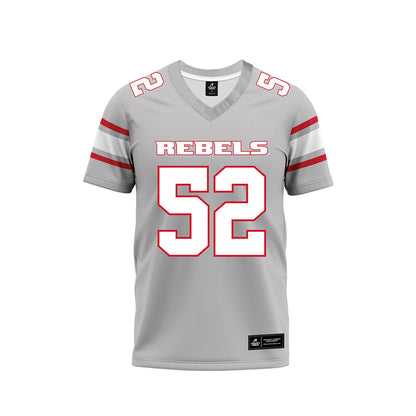 UNLV - NCAA Football : Jacob Beza - Grey Football Jersey-0
