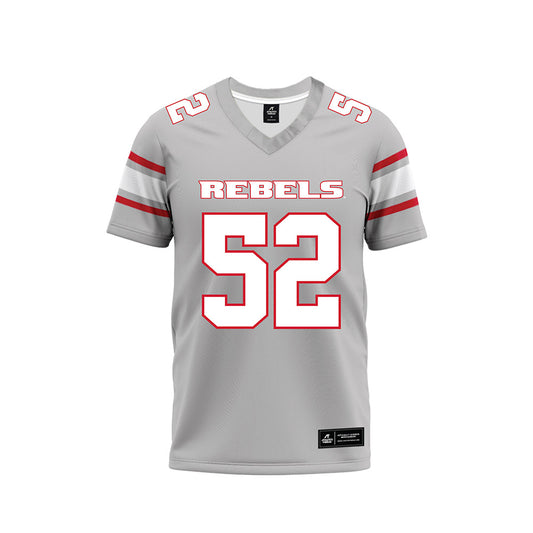 UNLV - NCAA Football : Jacob Beza - Grey Football Jersey-0