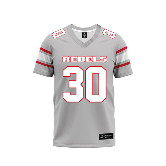 UNLV - NCAA Football : Jordan Njoku - Grey Football Jersey-0