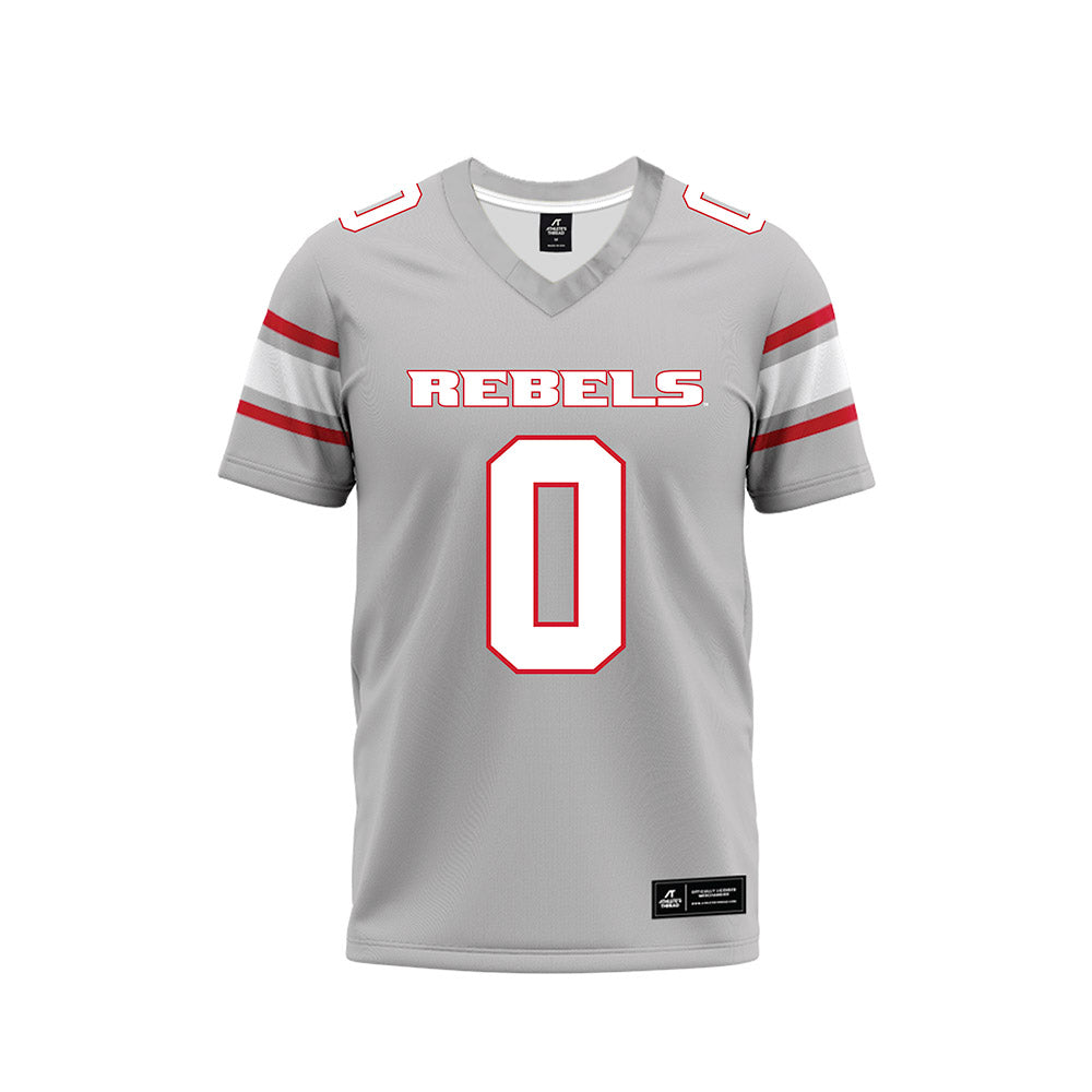 UNLV - NCAA Football : Prin Fox - Grey Football Jersey-0