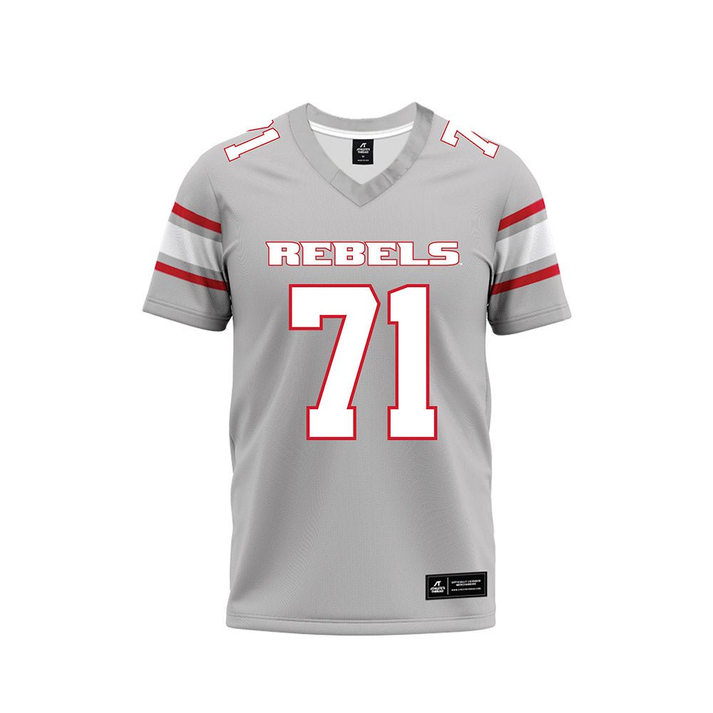 UNLV - NCAA Football : Ed Haynes - Grey Football Jersey-0