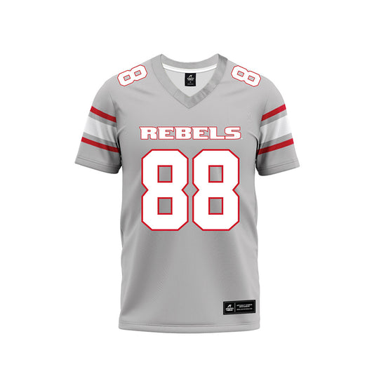 UNLV - NCAA Football : Jacob Beza - Grey Football Jersey-0
