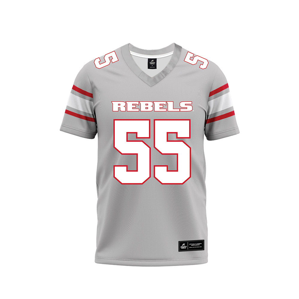 UNLV - NCAA Football : Griffin Scroggs - Grey Football Jersey-0