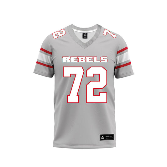 UNLV - NCAA Football : Will Thomas - Grey Football Jersey-0