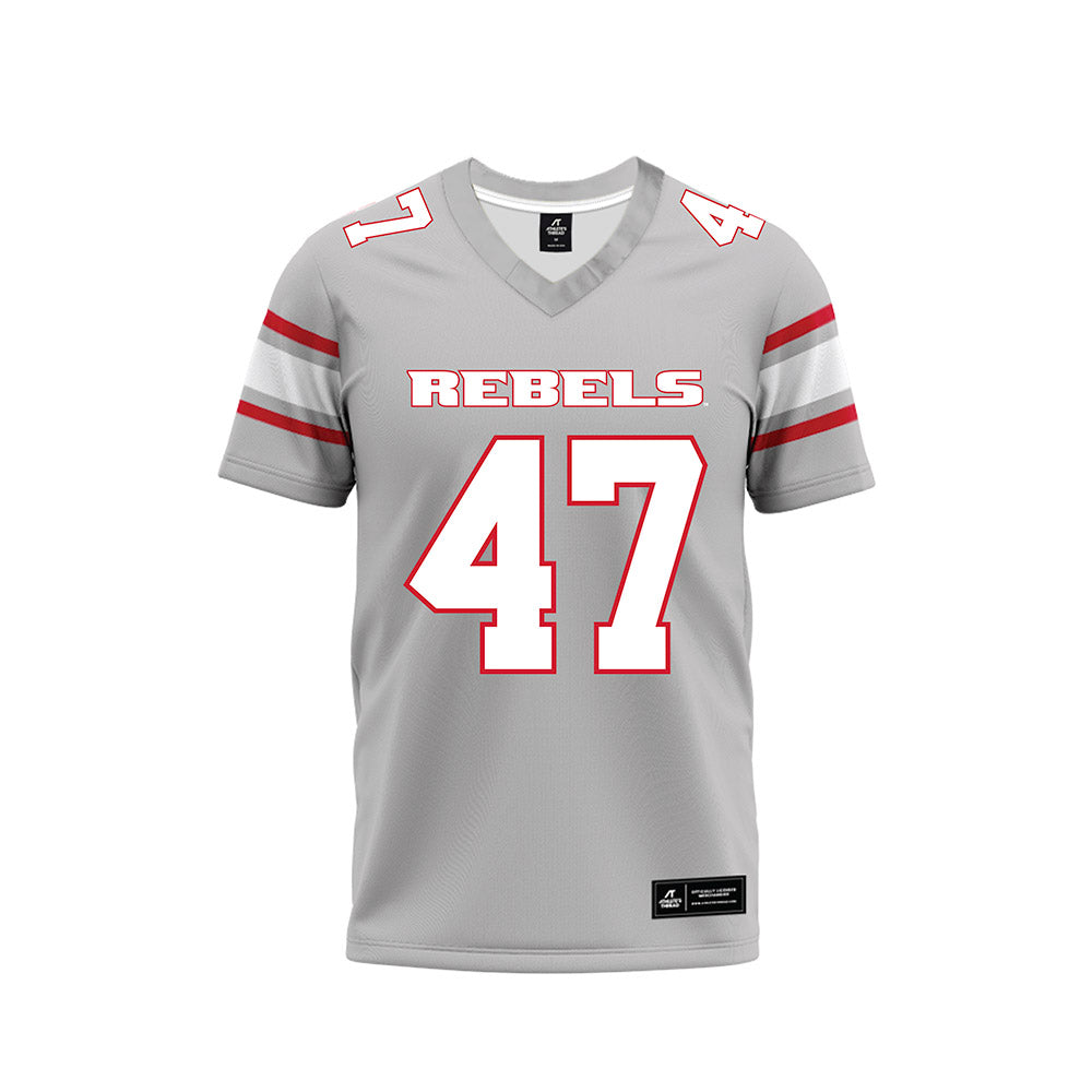 UNLV - NCAA Football : Tyson Jacobson - Grey Football Jersey-0