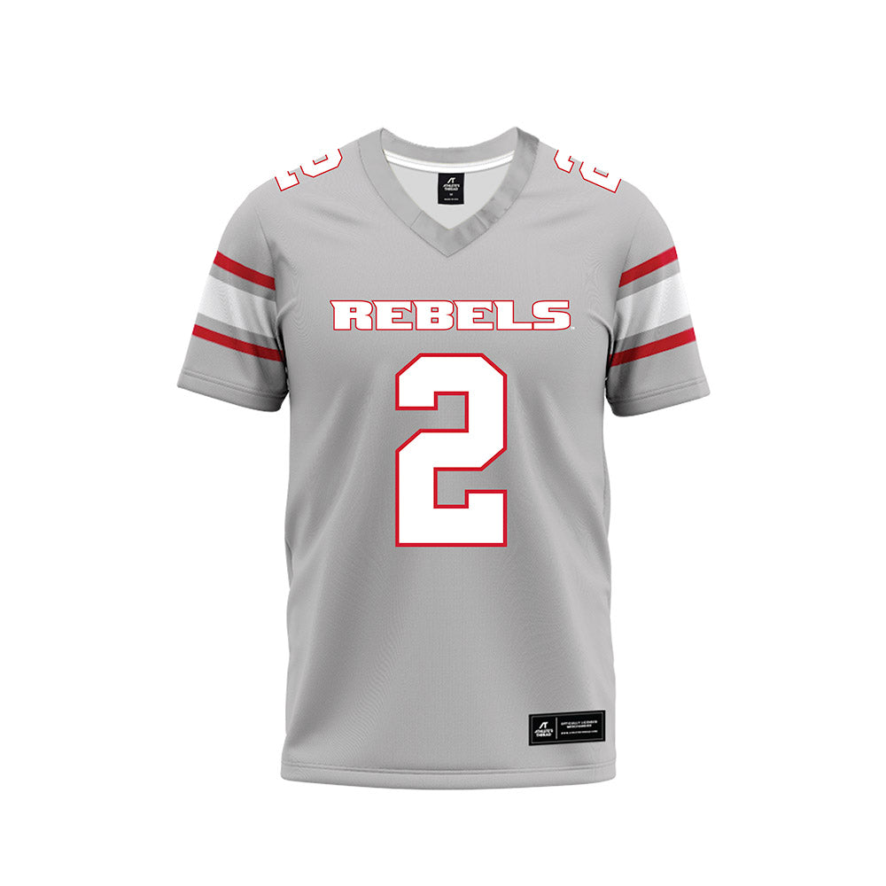 UNLV - NCAA Football : Taz Reddicks - Grey Football Jersey-0