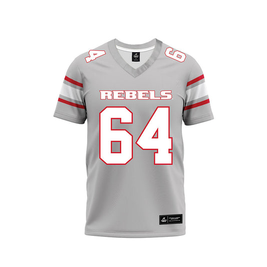 UNLV - NCAA Football : Joseph Metzger - Grey Football Jersey-0