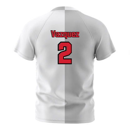 UNLV - NCAA Men's Soccer : Manuel Vazquez - White/Grey Soccer Jersey-1