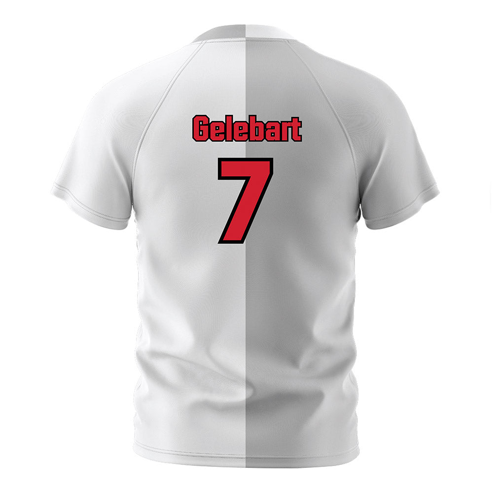 UNLV - NCAA Men's Soccer : Lucas Gelebart - White/Grey Soccer Jersey-1