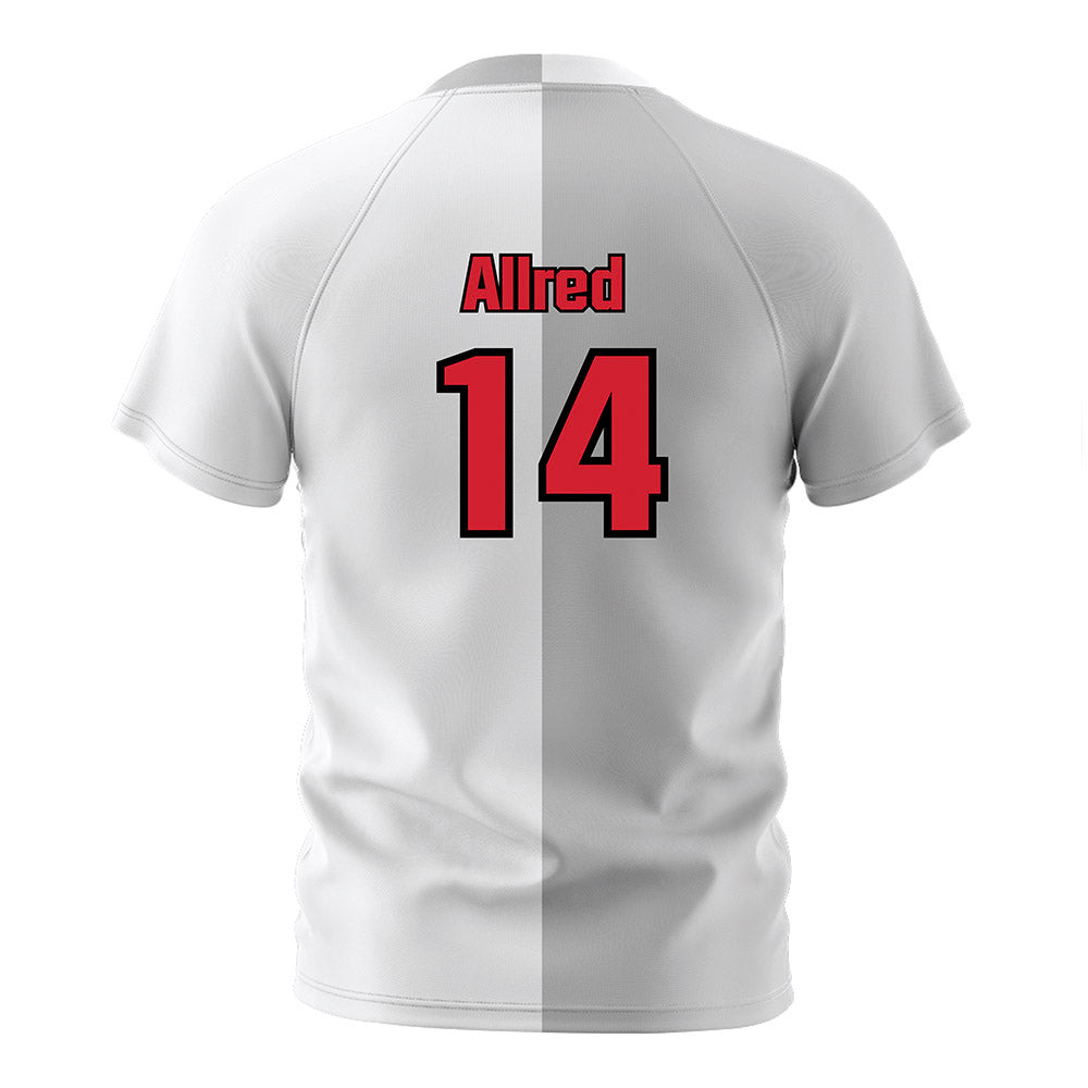 UNLV - NCAA Men's Soccer : Bryce Allred - White/Grey Soccer Jersey-1