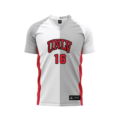 UNLV - NCAA Men's Soccer : Jace Sais - White/Grey Soccer Jersey-0