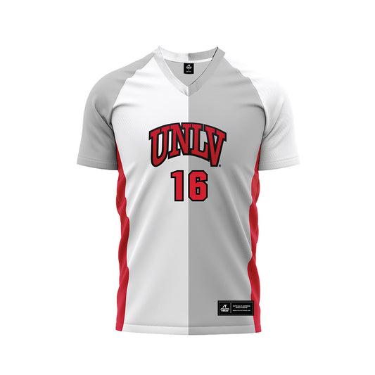 UNLV - NCAA Men's Soccer : Jace Sais - White/Grey Soccer Jersey-0