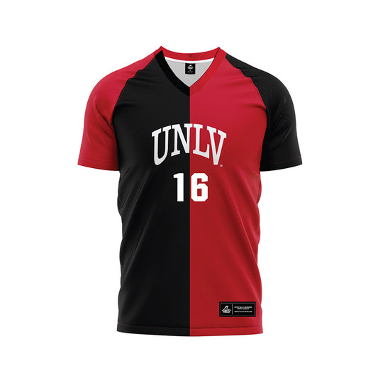 UNLV - NCAA Men's Soccer : Jace Sais - Red/Black Soccer Jersey-0