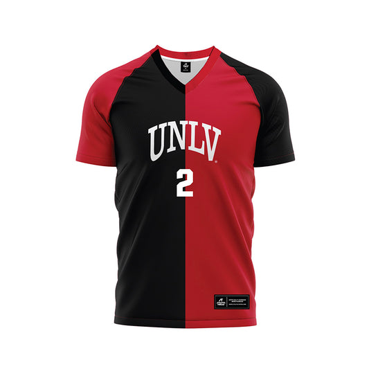 UNLV - NCAA Men's Soccer : Manuel Vazquez - Red/Black Soccer Jersey-0