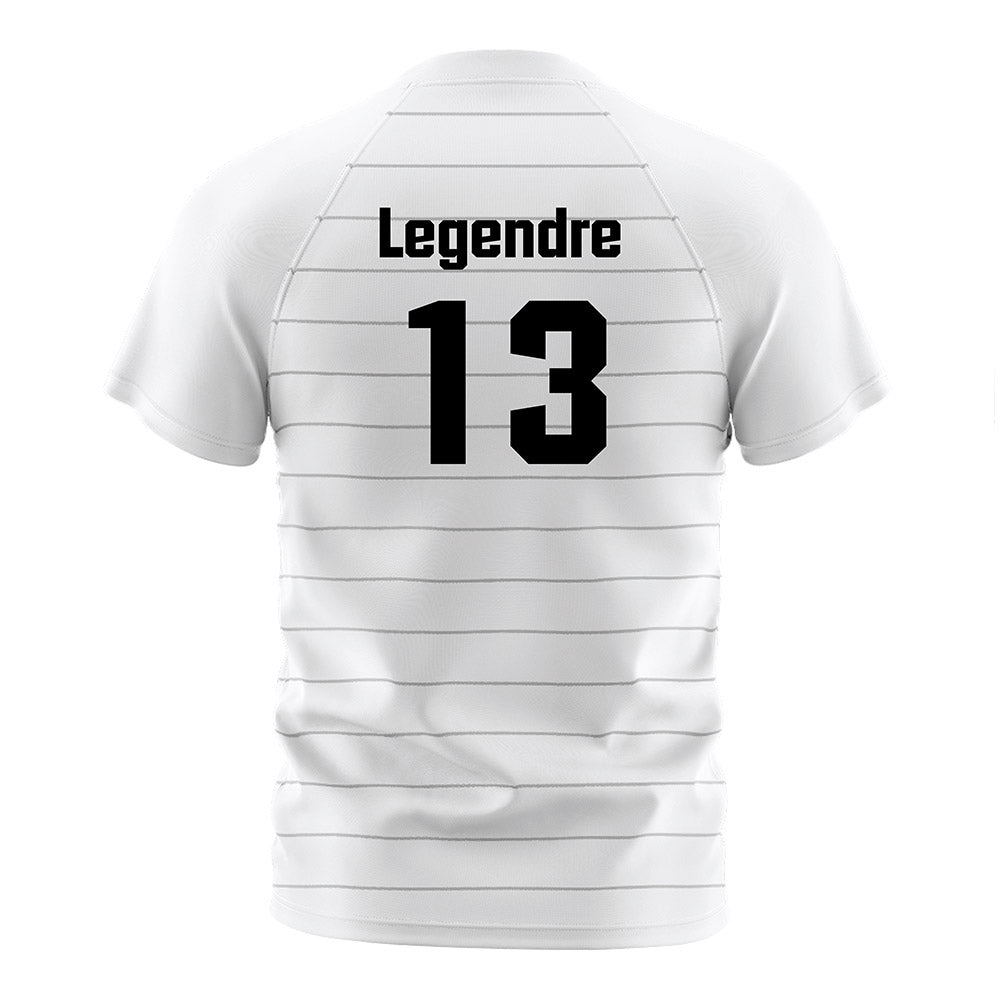 UNLV - NCAA Men's Soccer : Nick Legendre - White Striped Soccer Jersey-1