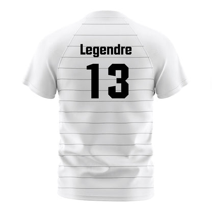 UNLV - NCAA Men's Soccer : Nick Legendre - White Striped Soccer Jersey-1
