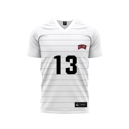 UNLV - NCAA Men's Soccer : Nick Legendre - White Striped Soccer Jersey-0