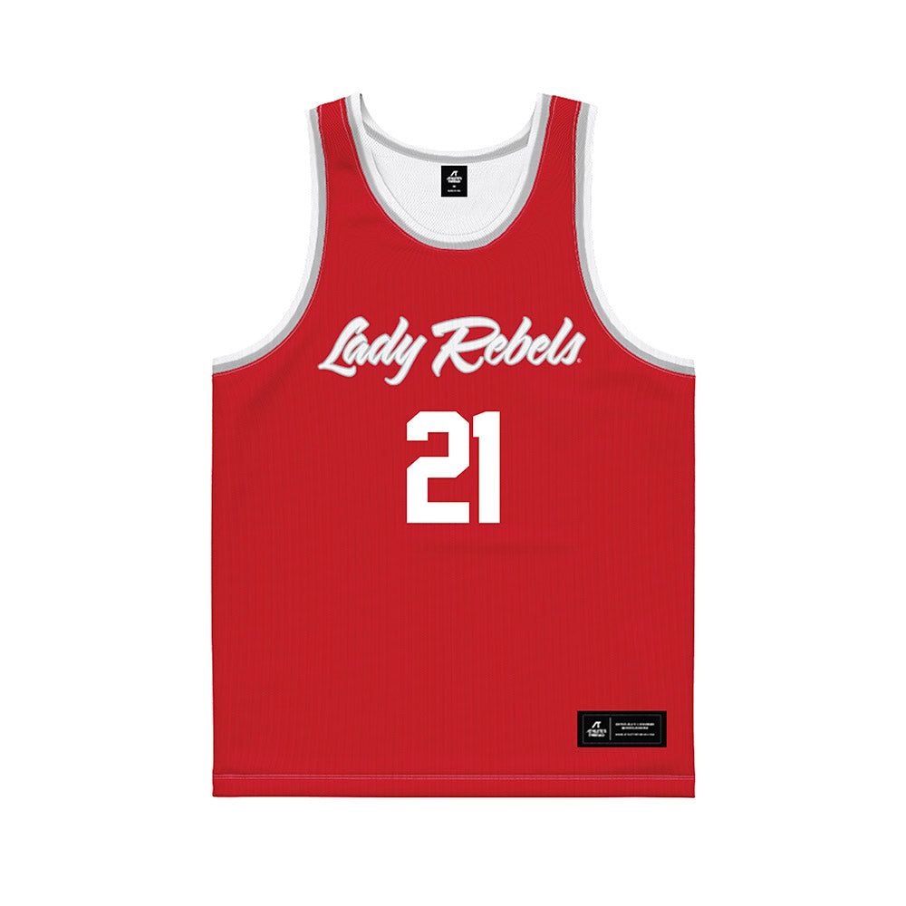 UNLV - NCAA Women's Basketball : Trystan James - Red Basketball Jersey-0