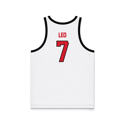 UNLV - NCAA Women's Basketball : Destiny Leo - White/Red Basketball Jersey-1