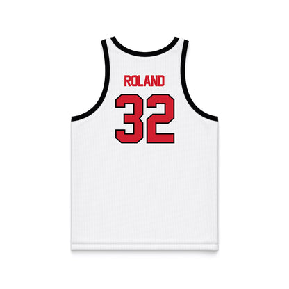 UNLV - NCAA Women's Basketball : Meadow Roland - White/Red Basketball Jersey-1
