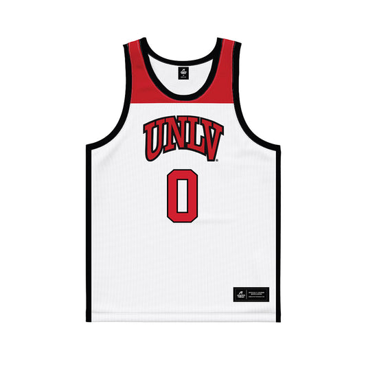 UNLV - NCAA Women's Basketball : Teagan Colvin - White/Red Basketball Jersey-0