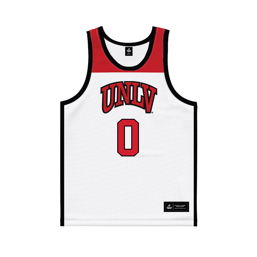UNLV - NCAA Women's Basketball : Tahj-Monet Bloom - White/Red Basketball Jersey-0