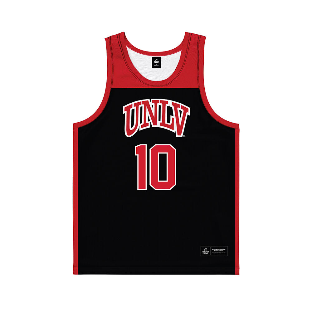 UNLV - NCAA Women's Basketball : Jasmyn Lott - Black Basketball Jersey-0