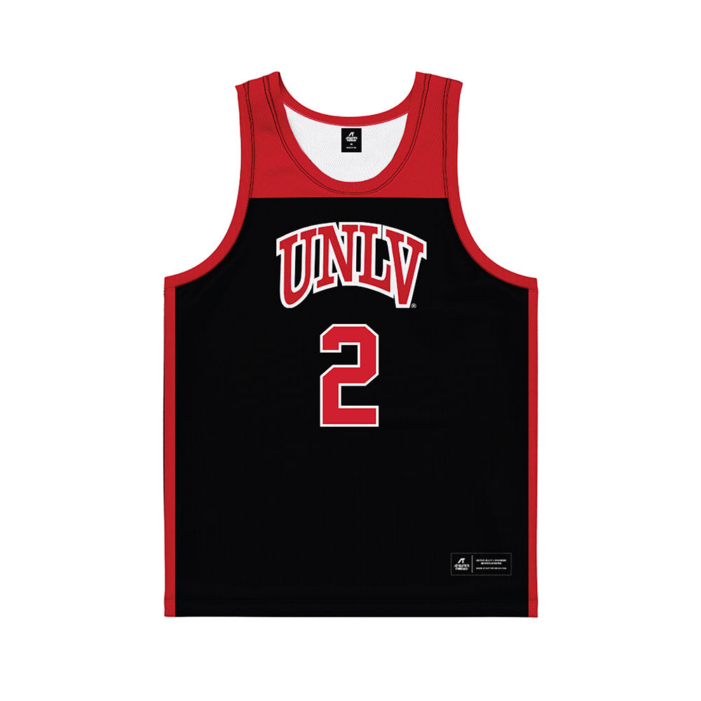 UNLV - NCAA Women's Basketball : Mariah Elohim - Black Basketball Jersey-0