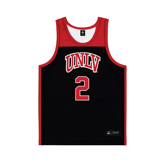 UNLV - NCAA Women's Basketball : Mariah Elohim - Black Basketball Jersey-0