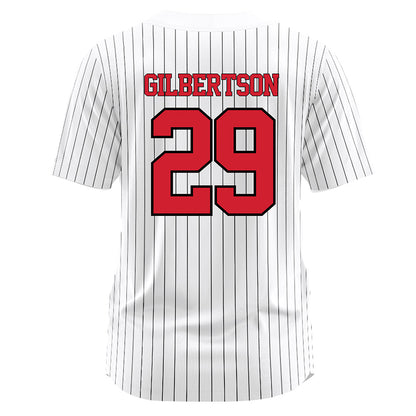 UNLV - NCAA Softball : Hailey Gilbertson - White Pinstripe Jersey-1