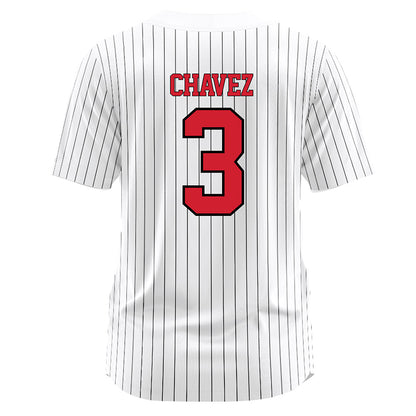 UNLV - NCAA Softball : Keyannah Chavez - White Pinstripe Jersey-1