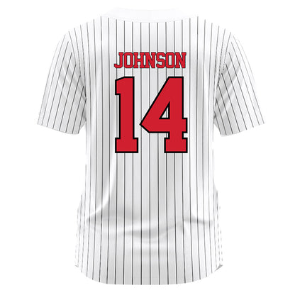 UNLV - NCAA Softball : Camryn Johnson - White Pinstripe Jersey-1