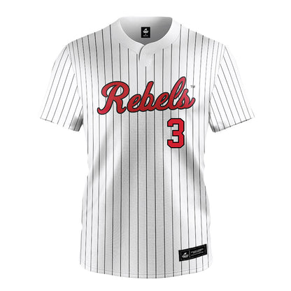 UNLV - NCAA Softball : Keyannah Chavez - White Pinstripe Jersey-0