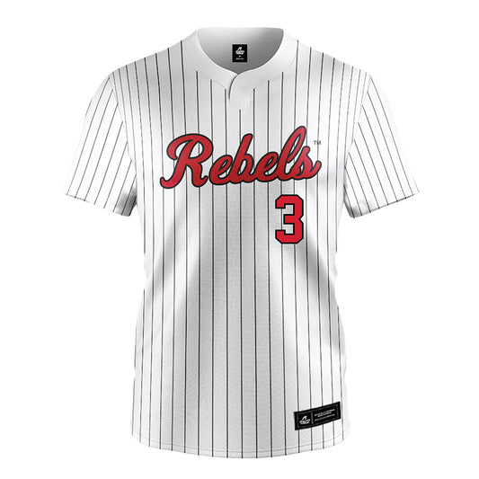 UNLV - NCAA Softball : Keyannah Chavez - White Pinstripe Jersey-0