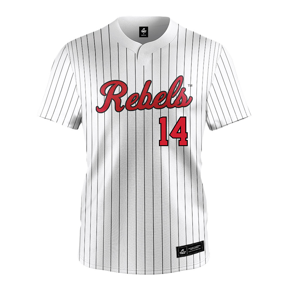 UNLV - NCAA Softball : Camryn Johnson - White Pinstripe Jersey-0