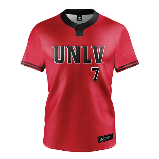 UNLV - NCAA Softball : Lauren Fettic - Red Jersey-0