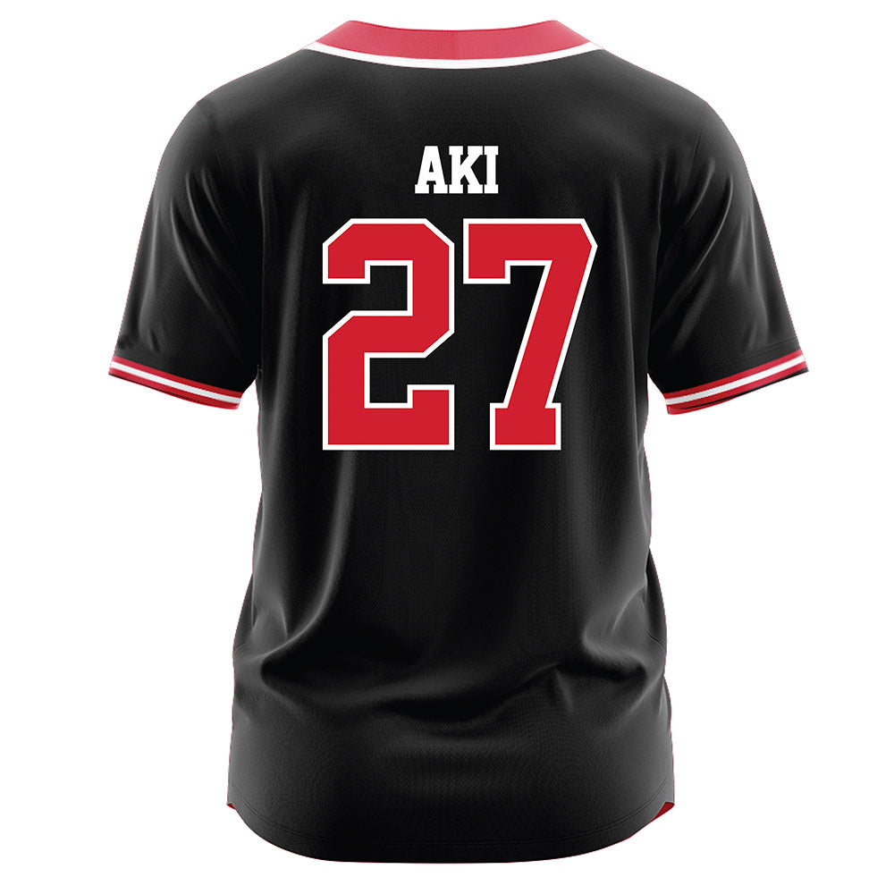 UNLV - NCAA Softball : Charelle Aki - Black Jersey-1