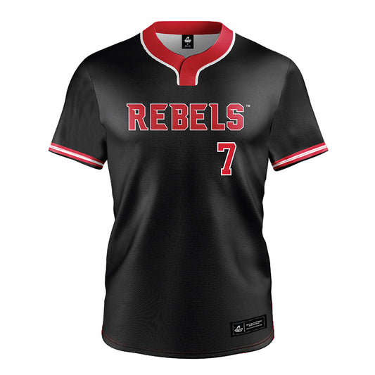 UNLV - NCAA Softball : Lauren Fettic - Black Jersey-0