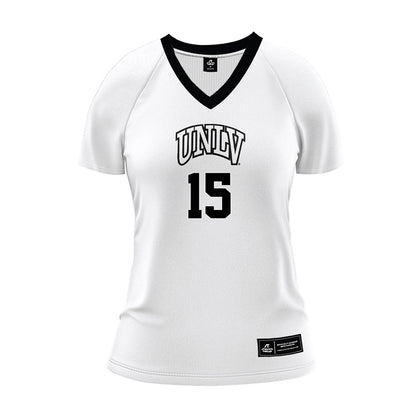 UNLV - NCAA Women's Volleyball : Jaida Harris - White Volleyball Jersey-0