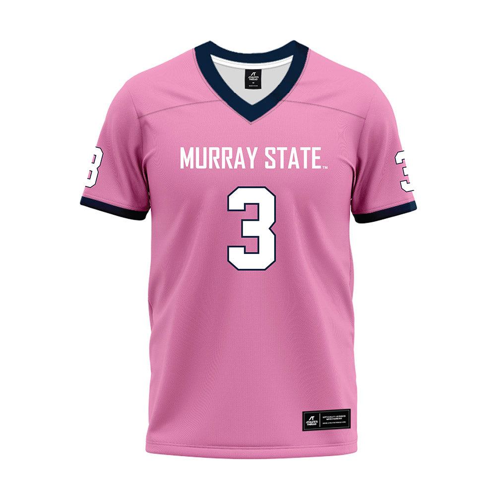 Murray State - NCAA Football : baxter wright - Pink Premium Football Jersey-0