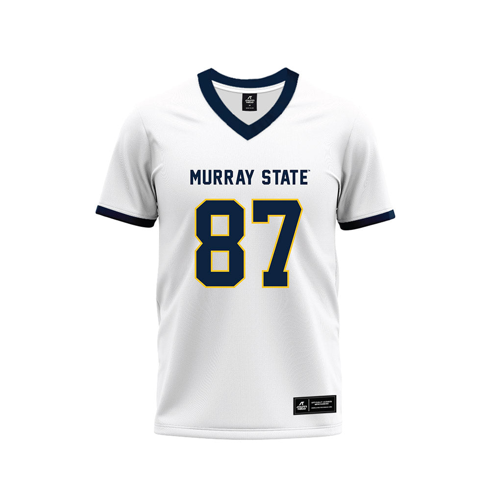 Murray State - NCAA Football : Liam McCormack - White Premium Football Jersey-0