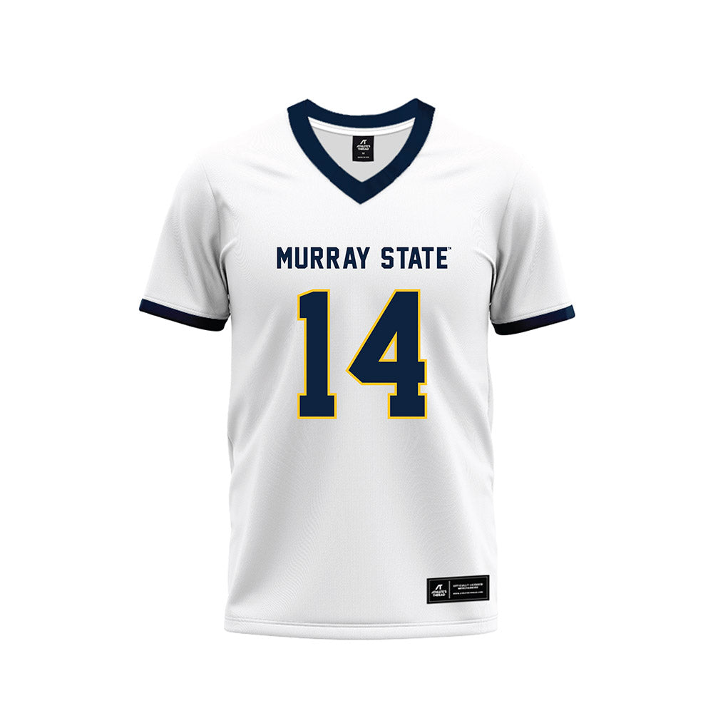 Murray State - NCAA Football : Christian Fields - White Premium Football Jersey-0