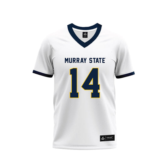 Murray State - NCAA Football : Christian Fields - White Premium Football Jersey-0